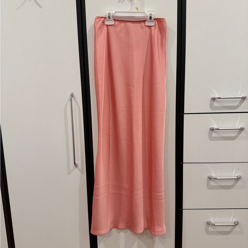 ASOS Coral Pink Maxi Skirt